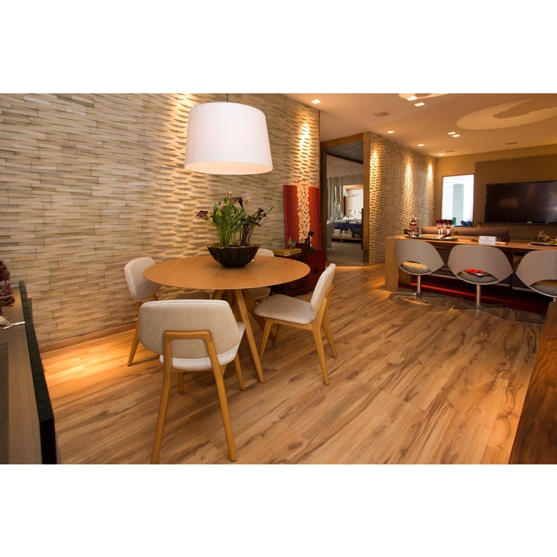 Piso Laminado Eucafloor New Evidence Click 7mm x 29cm x 1,357m (m²) Carvalho Córdoba