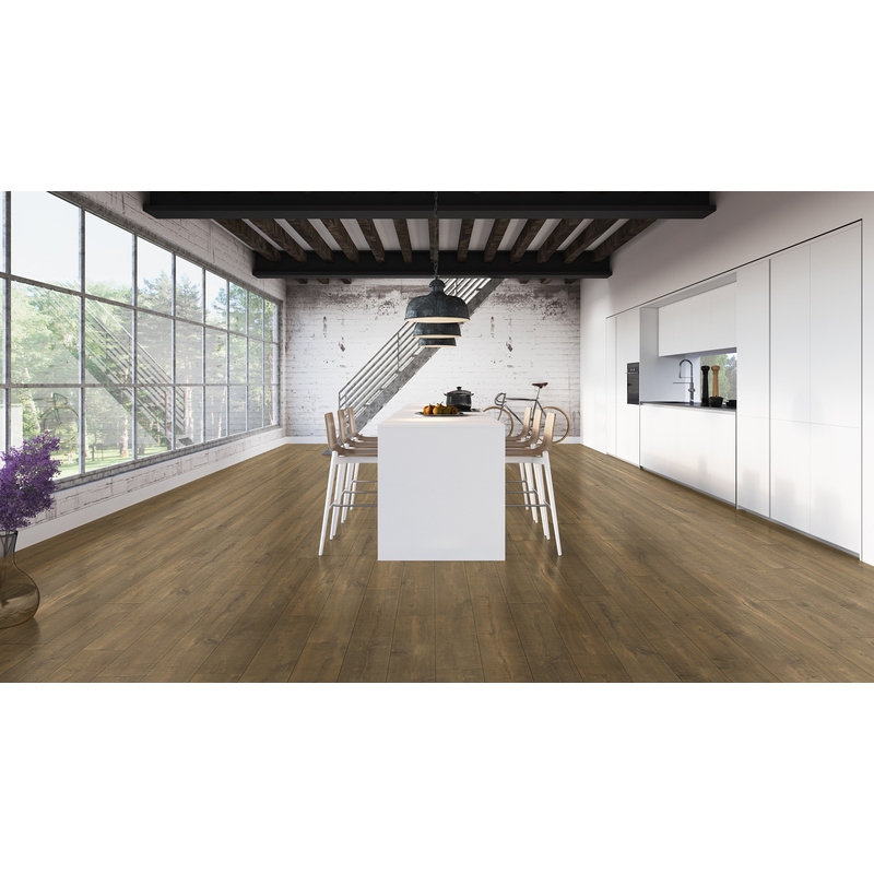 Piso Laminado Quick Step Eligna Wide 8mm x 19 x 1,35cm (m²) Carvalho Deserto Restaurado QEW 3678