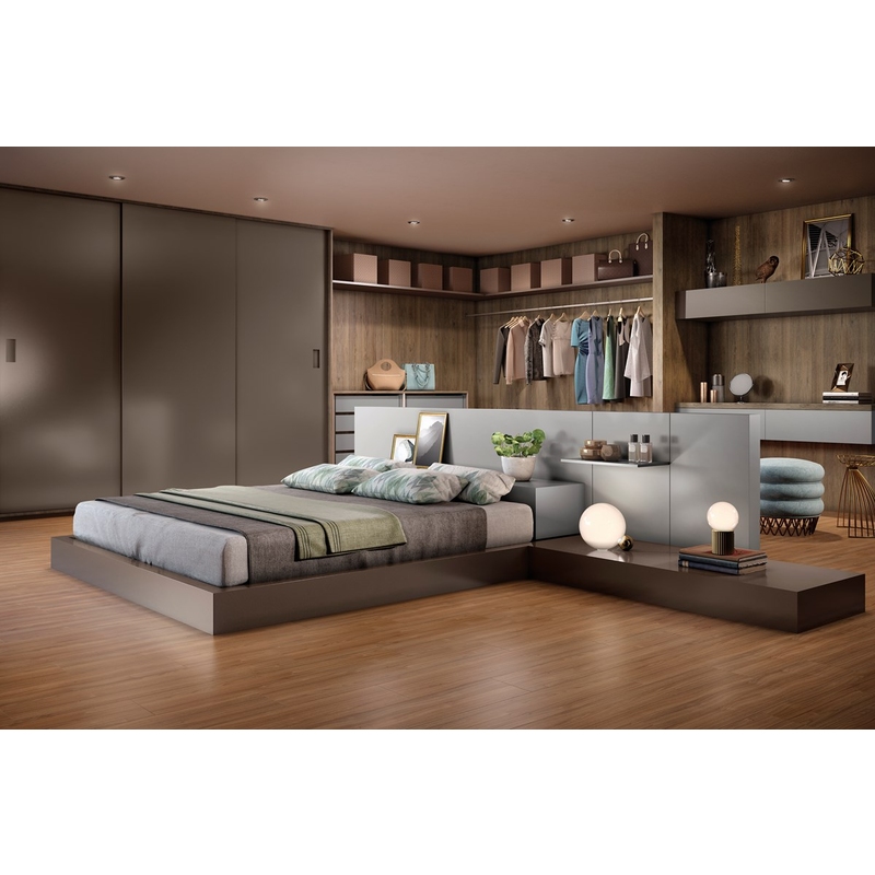 Piso Laminado Eucafloor Prime Click 7mm x 21,7cm x 1,35m (m²) Nogueira Málaga