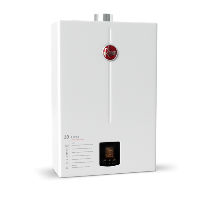 Aquecedor de Água a Gás Rheem 30 Litros Digital