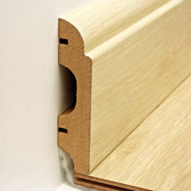 Rodapé Durafloor Clean Lucerna F.L  8cm x 18mm x 2,10m ( barra 2,10 ml ) 