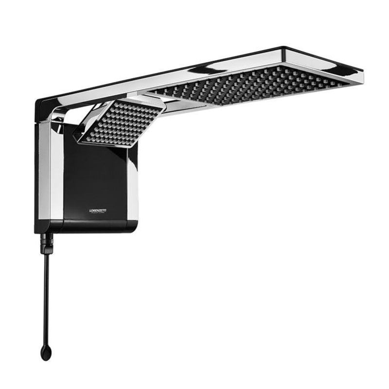 Chuveiro / Ducha Eletrônica Lorenzetti Acqua Duo, Preta / Cromado 220V