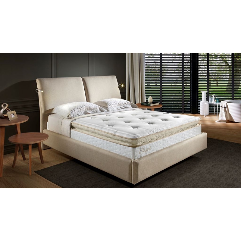 Cama Estofada Herval MH 2696 de Casal 138x188x38cm