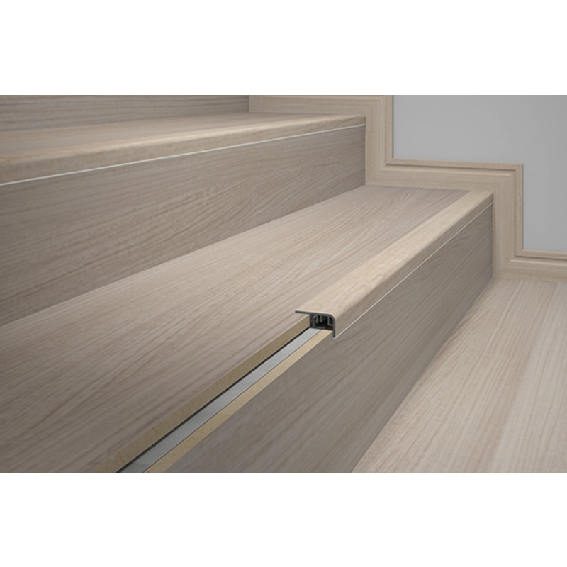 Perfil Eucafloor Tecno Frontal de Escada 2100mm x 34mm x 10mm (Barra)