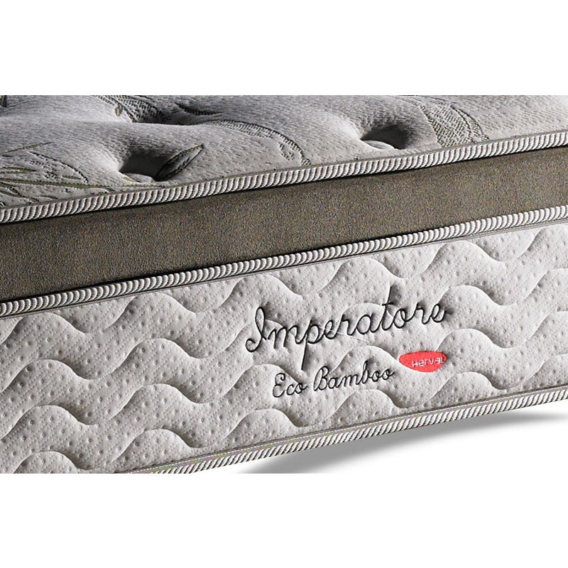 Colchão Herval de Casal Imperatore Eco Bamboo 138x188x34cm  
