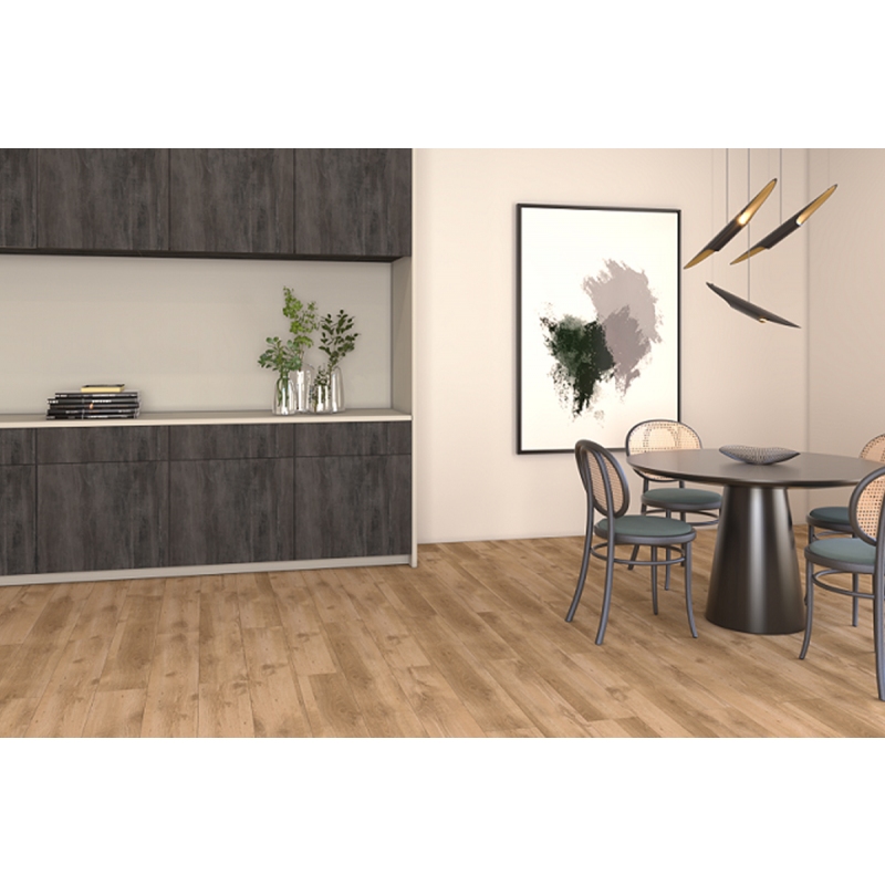 Piso Laminado Eucafloor Prime Colado 7mm x 19,7cm x 1,35m (m²) Cacau