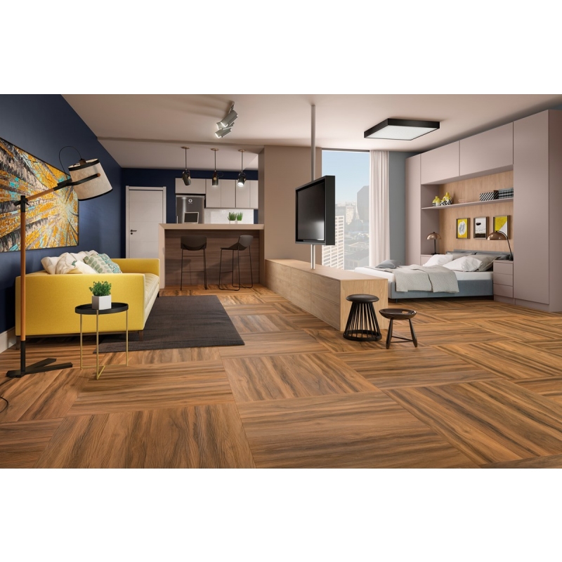 Piso Vinílico Eucafloor LVT Basic 2mm x 1.229 x 238 mm (m²) Tucson