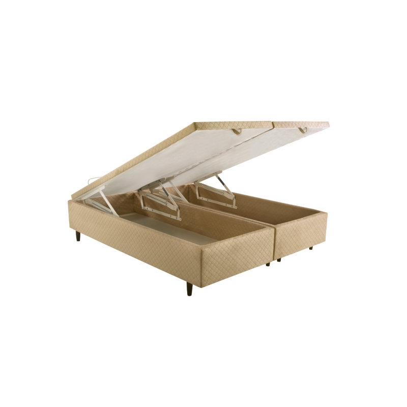 Cama Box Baú Herval MH 1439 Queen Size 158x198x46cm