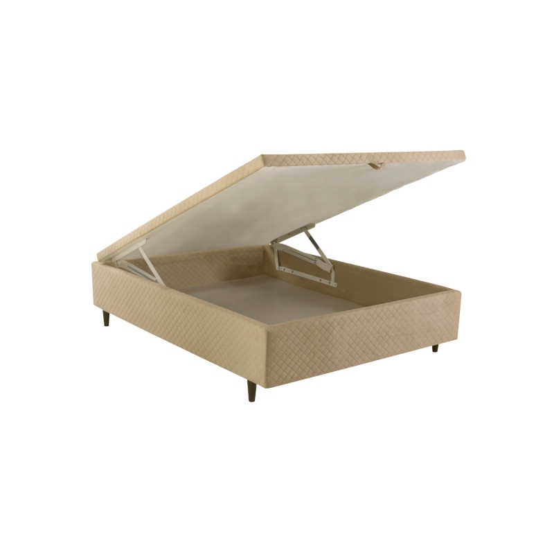 Cama Box Baú Herval MH 1439 de Casal 138x188x46cm