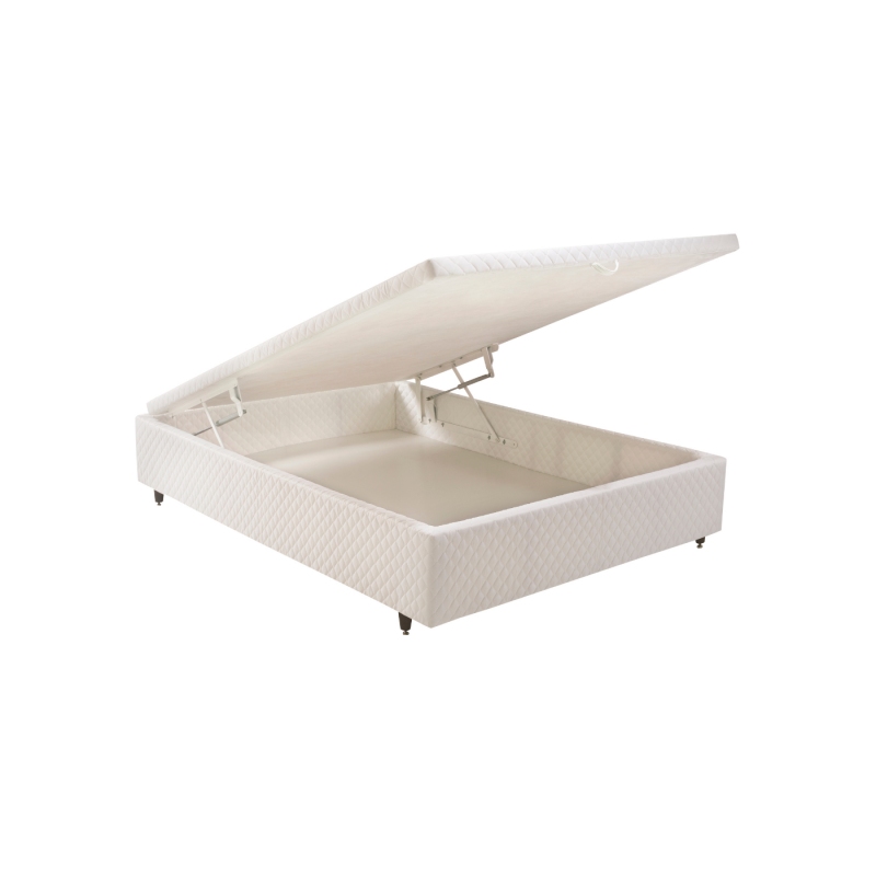 Cama Box Baú Herval MH 1449 King Size 193x203x41cm (Suede Bege)