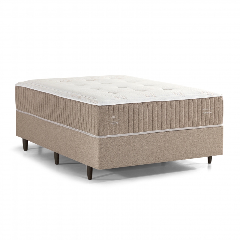 Colchão + Cama Box Herval C1631 Queen Size 158x198x60cm