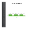 Painel Ripado Laminado Autocolante Teck Preto (Caixa com 10 m/l)